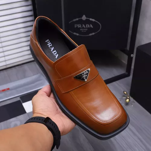 Replica Prada Leather Shoes For Men #1274392 $96.00 USD for Wholesale