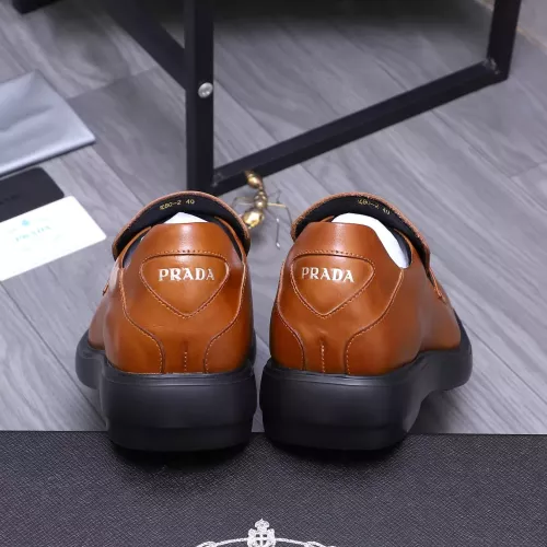 Replica Prada Leather Shoes For Men #1274392 $96.00 USD for Wholesale