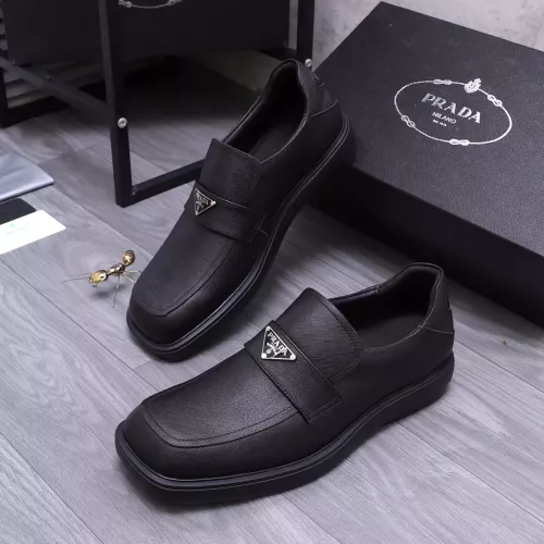 Prada Leather Shoes For Men #1274394 $96.00 USD, Wholesale Replica Prada Leather Shoes