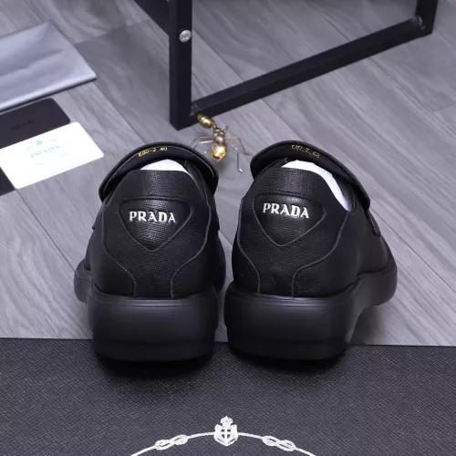 Replica Prada Leather Shoes For Men #1274394 $96.00 USD for Wholesale