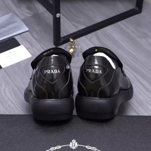 Replica Prada Leather Shoes For Men #1274395 $96.00 USD for Wholesale