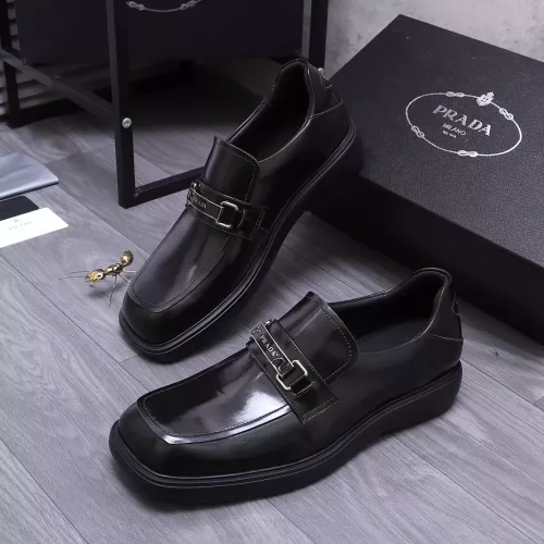 Prada Leather Shoes For Men #1274396 $96.00 USD, Wholesale Replica Prada Leather Shoes