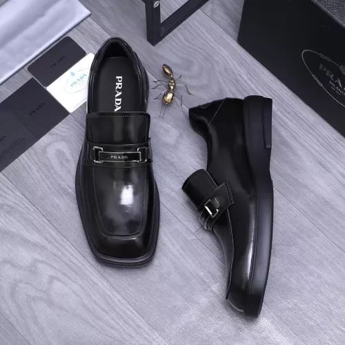 Replica Prada Leather Shoes For Men #1274396 $96.00 USD for Wholesale