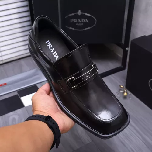 Replica Prada Leather Shoes For Men #1274396 $96.00 USD for Wholesale