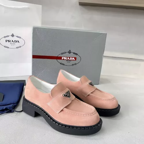 Replica Prada Leather Shoes For Women #1274397 $98.00 USD for Wholesale