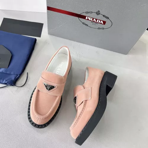 Replica Prada Leather Shoes For Women #1274397 $98.00 USD for Wholesale