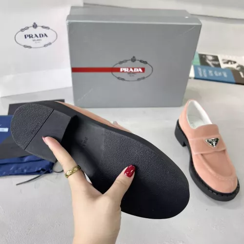 Replica Prada Leather Shoes For Women #1274397 $98.00 USD for Wholesale