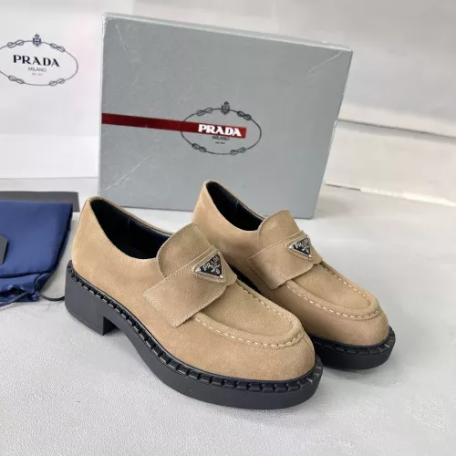 Replica Prada Leather Shoes For Men #1274403 $98.00 USD for Wholesale