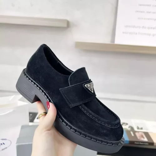 Replica Prada Leather Shoes For Women #1274410 $98.00 USD for Wholesale