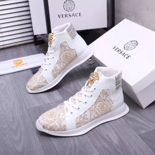 Versace High Tops Shoes For Women #1274448 $76.00 USD, Wholesale Replica Versace High Tops Shoes