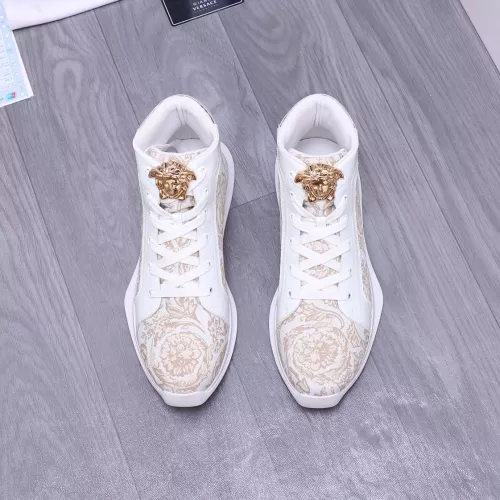 Replica Versace High Tops Shoes For Women #1274448 $76.00 USD for Wholesale