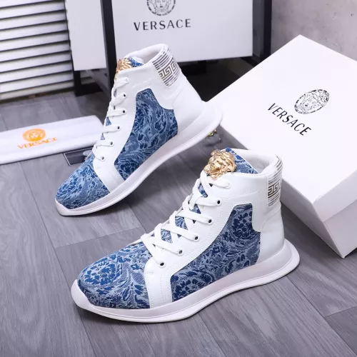 Versace High Tops Shoes For Women #1274449 $76.00 USD, Wholesale Replica Versace High Tops Shoes