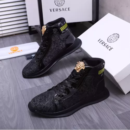 Versace High Tops Shoes For Women #1274450 $76.00 USD, Wholesale Replica Versace High Tops Shoes