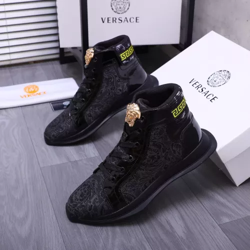 Replica Versace High Tops Shoes For Women #1274450 $76.00 USD for Wholesale