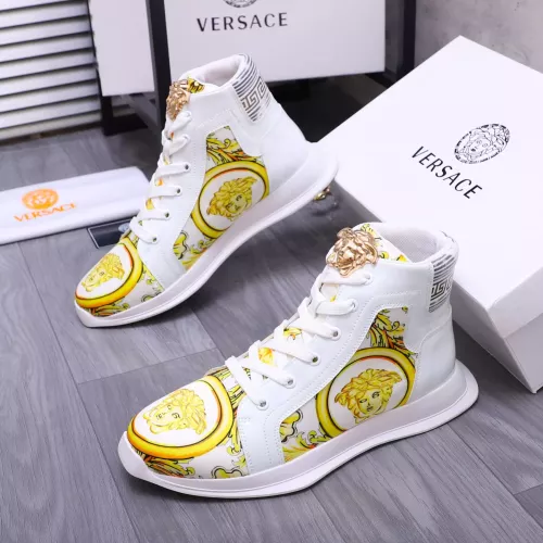 Versace High Tops Shoes For Women #1274451 $76.00 USD, Wholesale Replica Versace High Tops Shoes