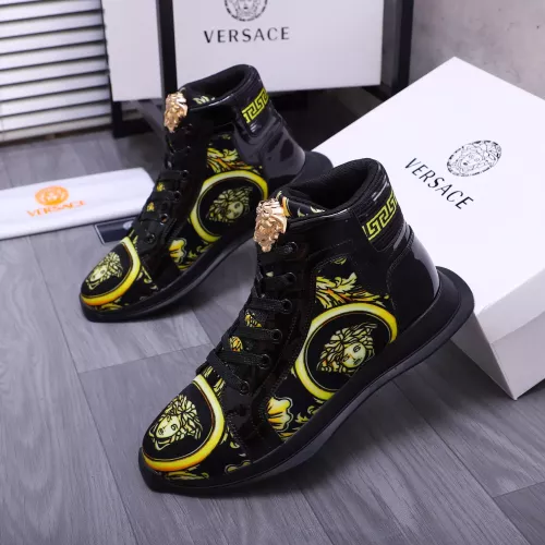 Versace High Tops Shoes For Women #1274453 $76.00 USD, Wholesale Replica Versace High Tops Shoes