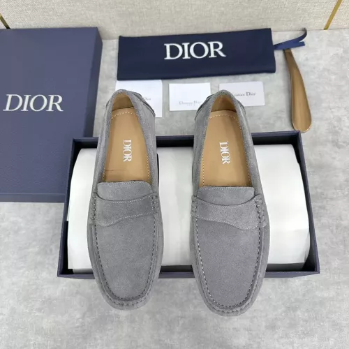 Replica Christian Dior Leather Shoes For Women #1274458 $130.00 USD for Wholesale