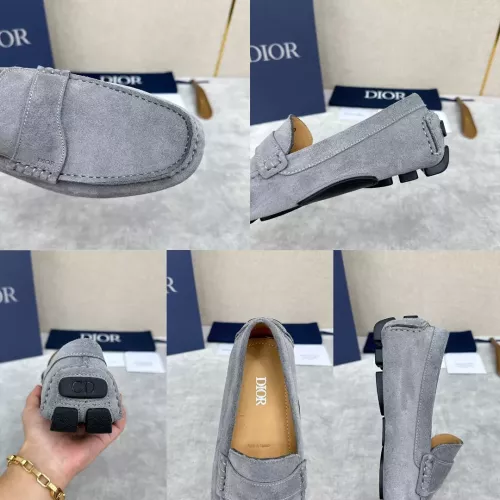 Replica Christian Dior Leather Shoes For Women #1274458 $130.00 USD for Wholesale