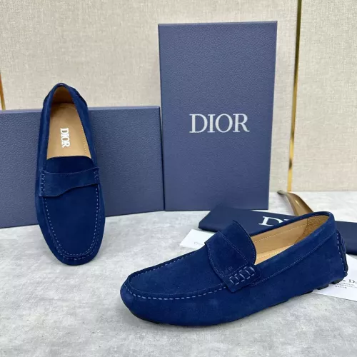 Christian Dior Leather Shoes For Women #1274459 $130.00 USD, Wholesale Replica Christian Dior Leather Shoes