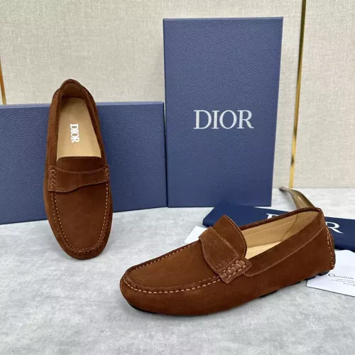 Christian Dior Leather Shoes For Women #1274460 $130.00 USD, Wholesale Replica Christian Dior Leather Shoes