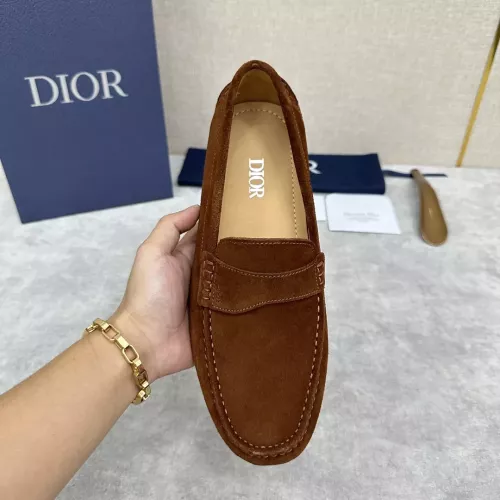 Replica Christian Dior Leather Shoes For Women #1274460 $130.00 USD for Wholesale