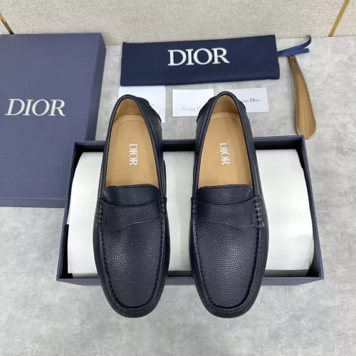 Replica Christian Dior Leather Shoes For Women #1274461 $130.00 USD for Wholesale