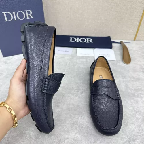 Replica Christian Dior Leather Shoes For Women #1274461 $130.00 USD for Wholesale