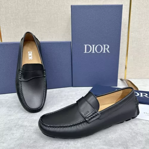 Christian Dior Leather Shoes For Women #1274463 $130.00 USD, Wholesale Replica Christian Dior Leather Shoes