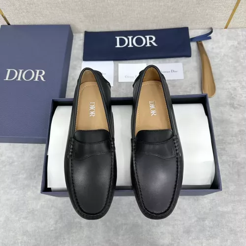 Replica Christian Dior Leather Shoes For Women #1274463 $130.00 USD for Wholesale