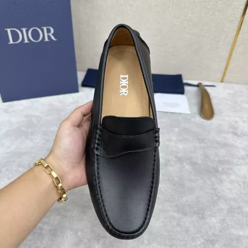 Replica Christian Dior Leather Shoes For Women #1274463 $130.00 USD for Wholesale