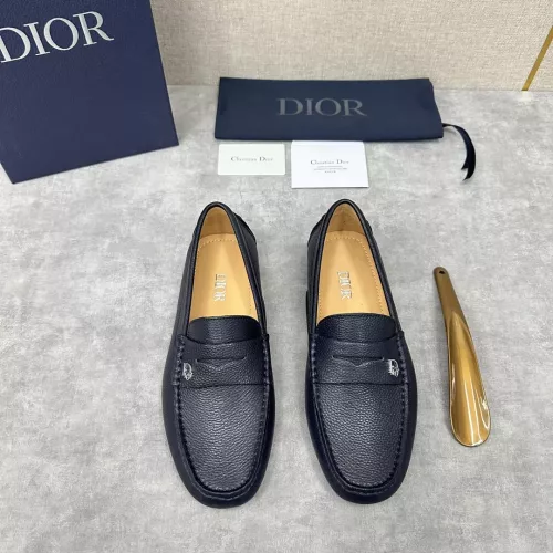 Replica Christian Dior Leather Shoes For Women #1274464 $130.00 USD for Wholesale