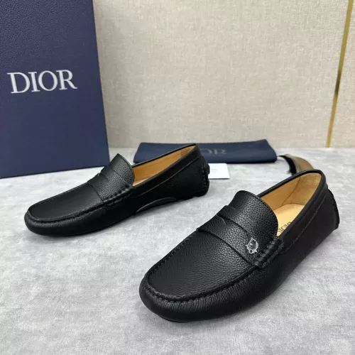 Christian Dior Leather Shoes For Women #1274465 $130.00 USD, Wholesale Replica Christian Dior Leather Shoes