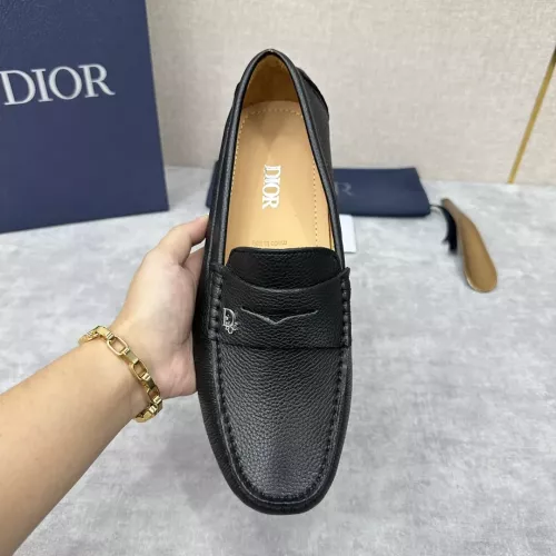 Replica Christian Dior Leather Shoes For Women #1274465 $130.00 USD for Wholesale