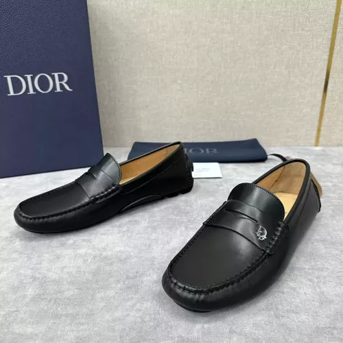 Christian Dior Leather Shoes For Women #1274466 $130.00 USD, Wholesale Replica Christian Dior Leather Shoes