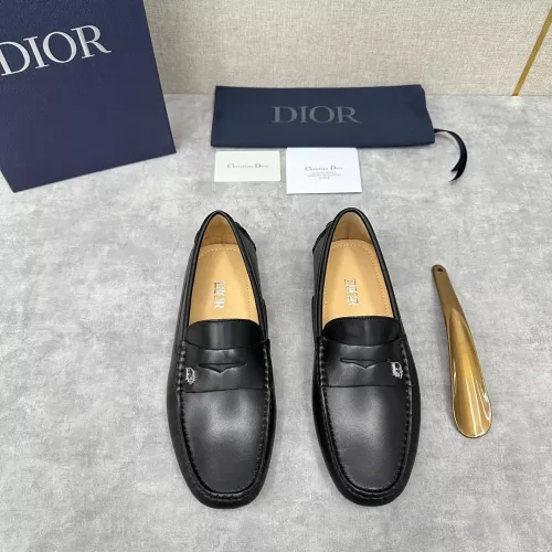 Replica Christian Dior Leather Shoes For Women #1274466 $130.00 USD for Wholesale