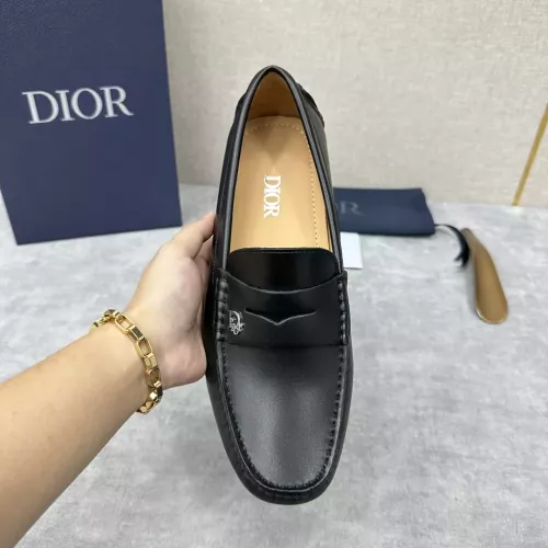 Replica Christian Dior Leather Shoes For Women #1274466 $130.00 USD for Wholesale