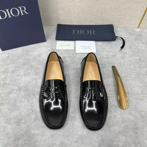 Replica Christian Dior Leather Shoes For Women #1274467 $130.00 USD for Wholesale