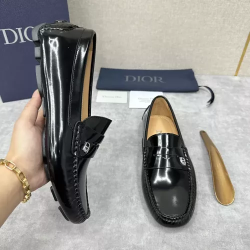 Replica Christian Dior Leather Shoes For Women #1274467 $130.00 USD for Wholesale