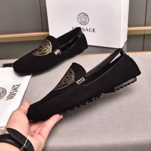 Replica Versace Leather Shoes For Women #1274477 $76.00 USD for Wholesale