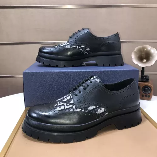 Christian Dior Leather Shoes For Men #1274589 $92.00 USD, Wholesale Replica Christian Dior Leather Shoes