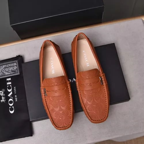 Replica Coach Leather Shoes For Men #1274614 $76.00 USD for Wholesale