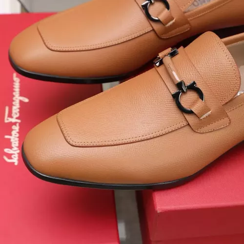 Replica Salvatore Ferragamo Leather Shoes For Men #1274678 $122.00 USD for Wholesale