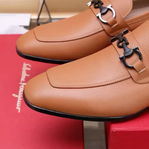 Replica Salvatore Ferragamo Leather Shoes For Men #1274680 $122.00 USD for Wholesale