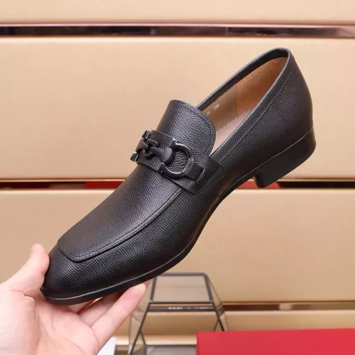 Replica Salvatore Ferragamo Leather Shoes For Men #1274681 $122.00 USD for Wholesale