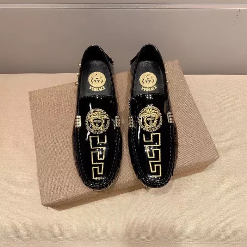 Replica Versace Leather Shoes For Men #1274743 $72.00 USD for Wholesale