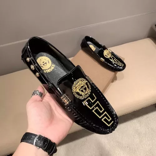 Replica Versace Leather Shoes For Men #1274743 $72.00 USD for Wholesale