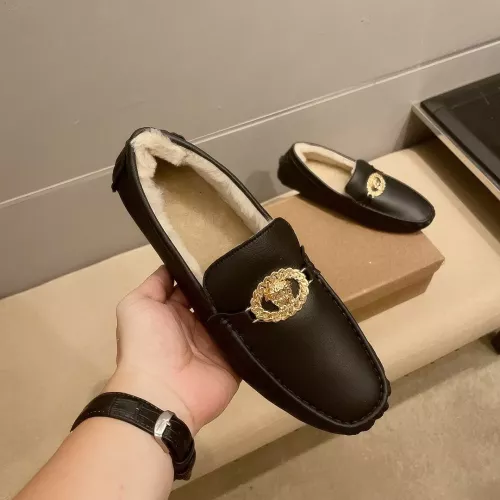 Replica Versace Leather Shoes For Men #1274746 $72.00 USD for Wholesale