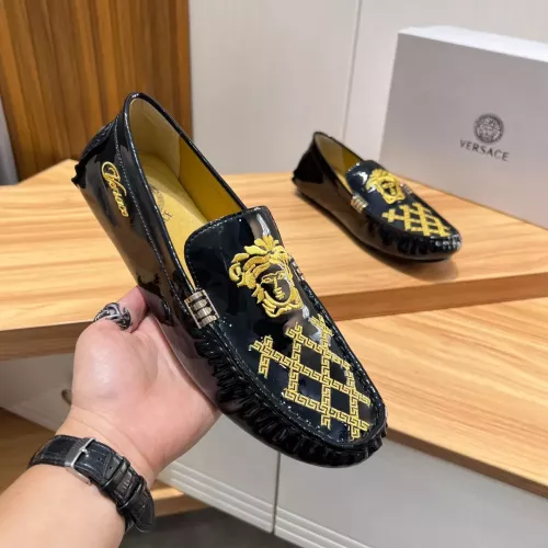 Replica Versace Leather Shoes For Men #1274751 $68.00 USD for Wholesale