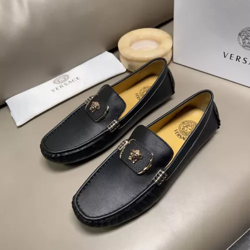 Versace Leather Shoes For Men #1274763 $68.00 USD, Wholesale Replica Versace Leather Shoes