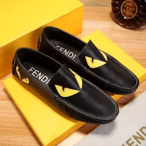 Fendi Leather Shoes For Men #1274785 $72.00 USD, Wholesale Replica Fendi Leather Shoes